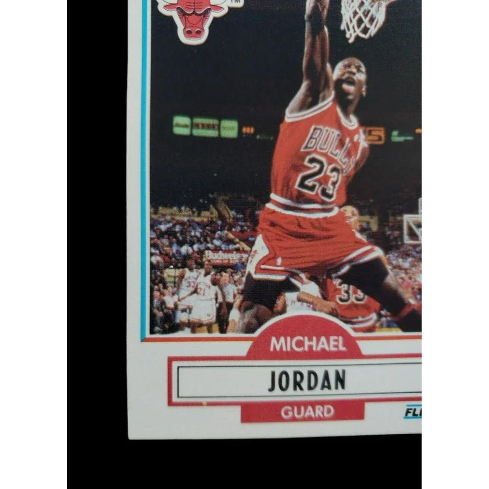 2X MICHAEL JORDAN NBA Hoops 89 AllStar Game #21 & 90-91 Fleer #26 Chicago Bulls